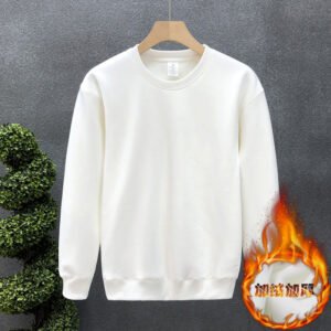 Simple solid color inner wear plus velvet sweater